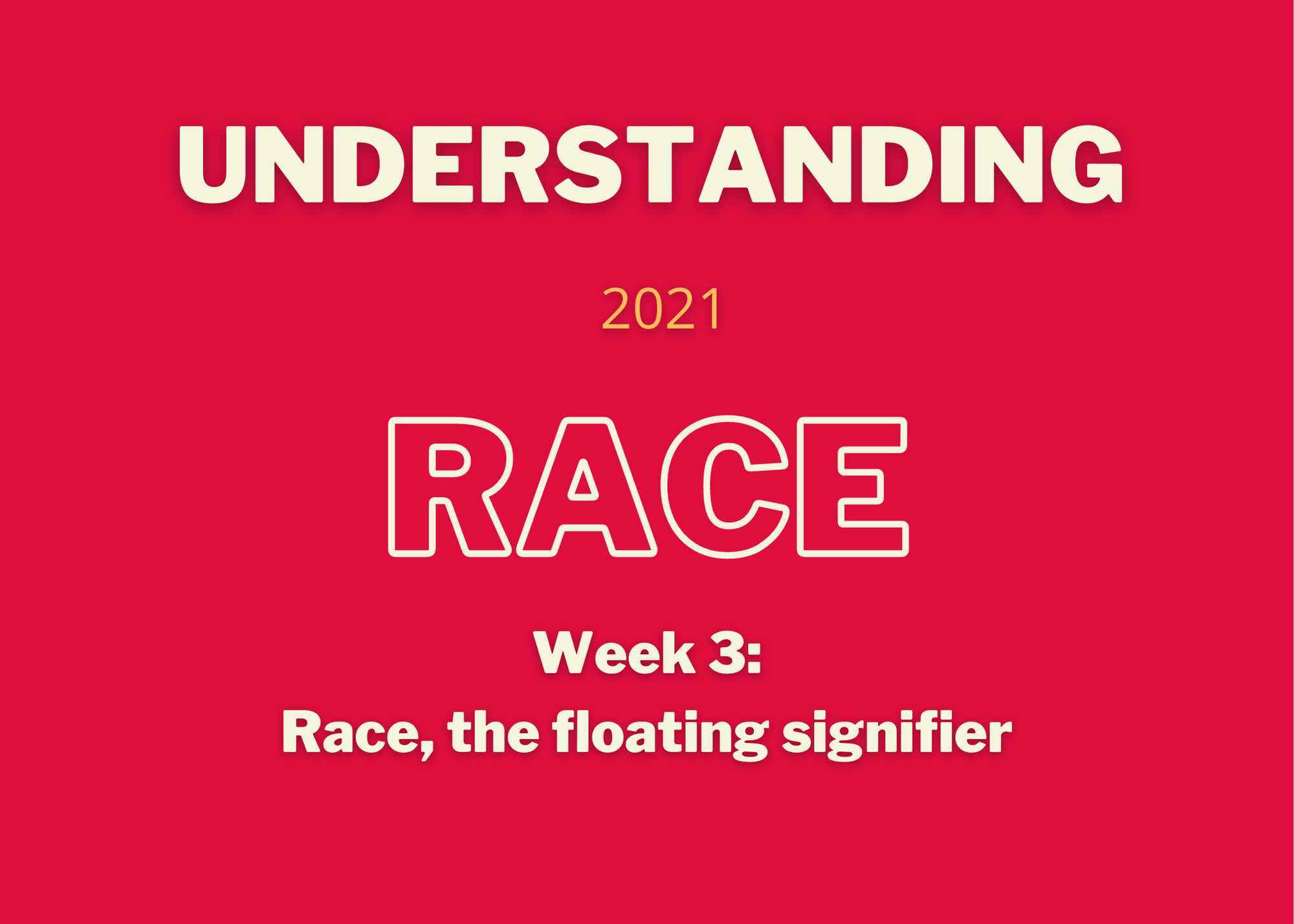 Race, the floating signifier Alana